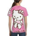 thumbnail image 6 of Hello Kitty T Shirts For Girls Boys, 3d Print Cartoon Graphics T Shirt, Youth Crewneck T-Shirt, Unisex Short Sleeve Top Tees Age 4-16 Years, 6 of 7
