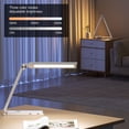 thumbnail image 4 of LED Desk Lamp Modern Design 96-LED Lamp Bead Eye Caring Table Lamp With Fast Wireless Charger Foldable Night Light CRI≥95 Natural Light for Home Office Reading Black, 4 of 7