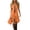 Orange, variant on Women's Halter Neck Dresses Lace Up Front Tiered Ruffle Asymmetrical Hem Summer Bohemian A Line Dresses