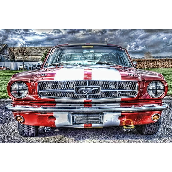Ford Pony - CANVAS OR FINE PRINT WALL ART