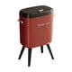 thumbnail image 1 of Cubo de basura con patas, sin necesidad de agacharse, multifuncional, minimalista. Rojo, 1 of 9