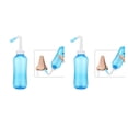 thumbnail image 3 of Cateissary Botella de Nasal de 300/500ML, irrigador de nariz, ollas, herramientas lavables, olla Neti para limpieza, accesorios de equipo de viaje Type1 NO1 Cateissary  CBP441445, 3 of 5