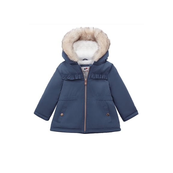 Rokka&Rolla Toddler Baby Girls' Fleece Lined Parka Jacket Kids Coat