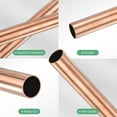 thumbnail image 2 of Uxcell 1-Pack Copper Round Tube, 19mm OD 1mm Thick 250mm Length Straight Pipe Tubing for Construction/Machining/DIY Crafting, Metal Straight Pipe, 2 of 7