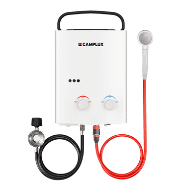 CAMPLUX Portable 1.32 GPM 34,000 BTU Propane Tankless Water Heater for Outdoor