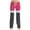 Hot Pink, variant on Pants for Women High Waist Drawstring Wide Leg Color Block Palazzo Trousers Casual Athletic Loose Fit Full Length Comfy Baggy Tapered Joggers