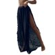 thumbnail image 2 of Txlixc, pantalones de playa para mujer, doble cara, corte alto, copo de nieve, bola de piel, adornado, cintura alta, pantalones para cubrir abdominales Txlixc  Estilo de ocio, 2 of 5