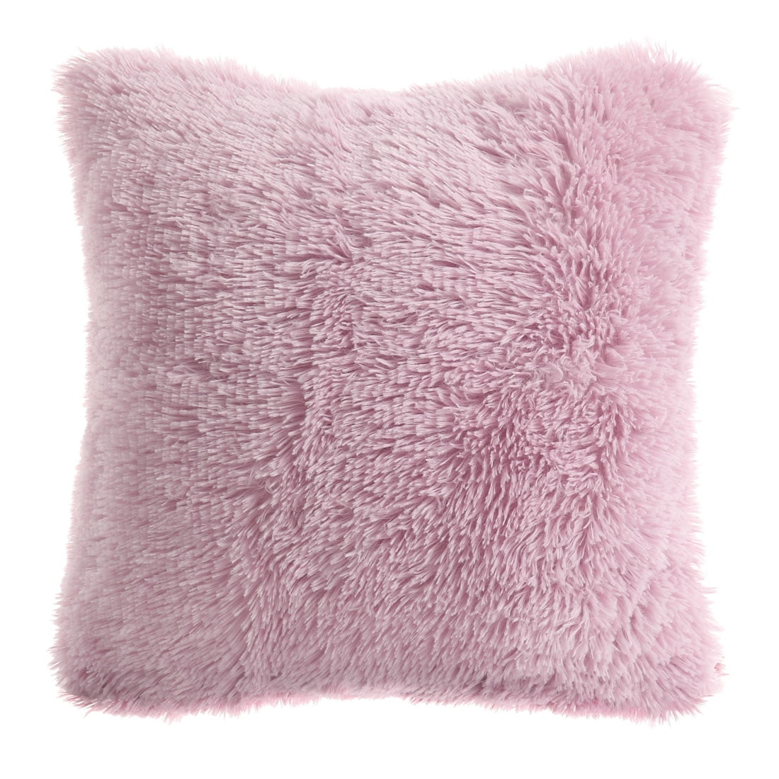 purple furry pillows
