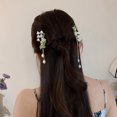 thumbnail image 4 of High-End Linglan Flower Tassel Hairpin Coiled Hairpin for Women - Ancient Style Daily Hair Comb with Step Feature, 4 of 6