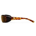 thumbnail image 2 of Sierra Wind Blocking Padded Foam Sunglasses for Outdoors, 100% UVA + UVB Protection, Light Striped TortoiseFrame/Sharpview Copper Lens, 2 of 5