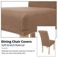 thumbnail image 7 of Smiry 6 Pack Chair Covers for Dining Room, Stretch Chair Protector Slipcovers, Camel, 7 of 7