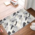 thumbnail image 2 of Non Slip Door Mat, Grey White Camouflage Fast Drying Bath Tub Mats, Absorbent Bathroom Rugs Entrance Welcome Mat, Bath MatS for Tub, Floor, Home, Kitchen, Hotel,16x24in, 2 of 6