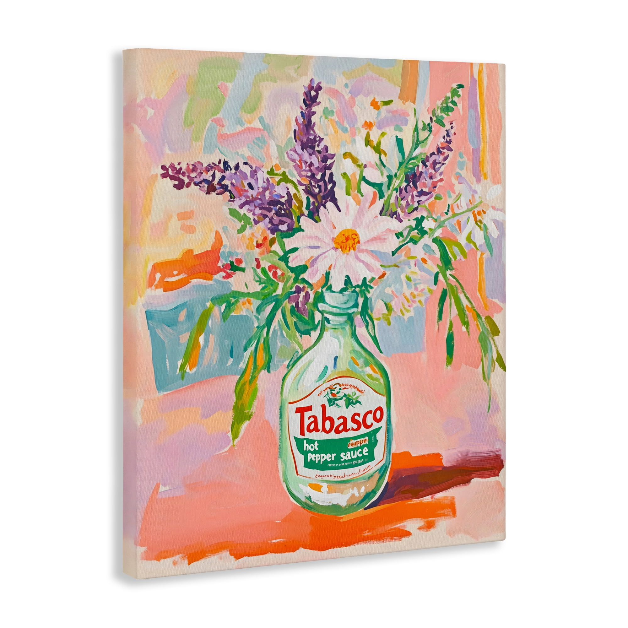Stupell Industries Hot Sauce Bottle Bouquet Canvas Wall Art, design by The Prints Vibe