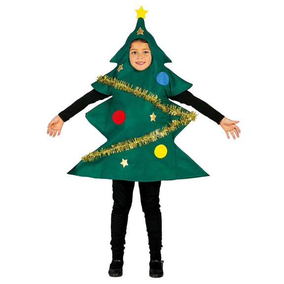Family Christmas Cosplay Costume Dress Short Sleeve Funny Christmas Tree Skirt Xmas Party Outfit