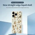 thumbnail image 2 of For iPhone 17 Pro Max Case Brown Christmas Tree Gingerbread Pattern Printing Straight Edge TPU Phone, 2 of 5