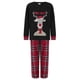 thumbnail image 2 of Pijamas navideños familiares a juego, pelele para bebé/ropa para perro/camisetas con estampado de ciervo y pantalones a cuadros., 2 of 10