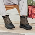 thumbnail image 6 of FitVille Men's Extra Wide Warm Fur Lining Winter Snow Boots Non-Slip Waterproof Winter Boots Outdoor Hiking Boots, 6 of 6