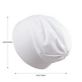 thumbnail image 3 of Meresysid Kids Fashion Hip Hop Winter Hat Warm Comfortable Head Cap Solid Color For Girls Boys White, 3 of 4