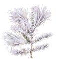 thumbnail image 5 of Vickerman 7.5' x 48" Flocked Atka Slim Half Christmas Tree, Dura-Lit® LED Warm White Mini Lights., 5 of 7