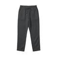 thumbnail image 7 of Linen Pants Women Drawstring Waist Ankle Length Casual Loose Fitting Trouser with Side Pockets for Summer Gray S, 7 of 7