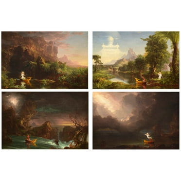 Thomas Cole - Voyage of Life - Complete Set - 4 Art Prints - 11x17