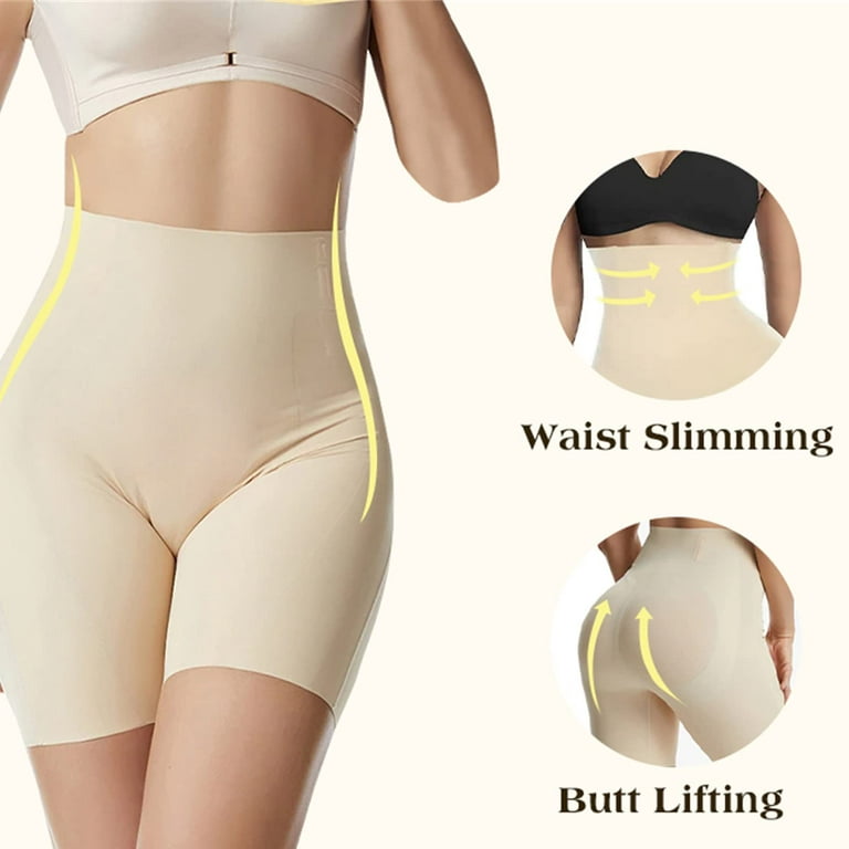 ElaShape - High Waisted Tummy Control Pants,Fiber Restoration Shaper,  Seamless High Waisted Tummy Control Body Shaper 
