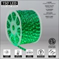 thumbnail image 3 of 150 ft. Green LED Rope Light Spool Indoor-Outdoor Tube Light Kit, 120V, 1/2 Inch, 2-Wire, 3 of 7