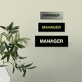 thumbnail image 4 of Basic Manager Sign (Black Gold) - Medium, 4 of 5