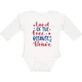 thumbnail image 3 of Inktastic Memorial Day Land of The Free Because of The Brave Boys or Girls Long Sleeve Baby Bodysuit, 3 of 5