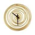 thumbnail image 3 of Classic Metal Round Shaped Antique Industrial Home Decor Wall Clock Gold, 3 of 13
