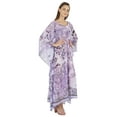 thumbnail image 2 of Moomaya Women's Sexy Swimsuit Cover Up Caftan Kimono Sleeve Beachwear Sheer Kaftan, 2 of 7