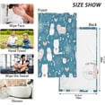 thumbnail image 2 of Coolnut Heart Bird Flower Cat Hand Towels Set of 2 Ultra Soft Face Towels Highly Absorbent Cotton Hand Towel for Bathroom,Hotel,Spa, 16 x 28 Inch, 2 of 6