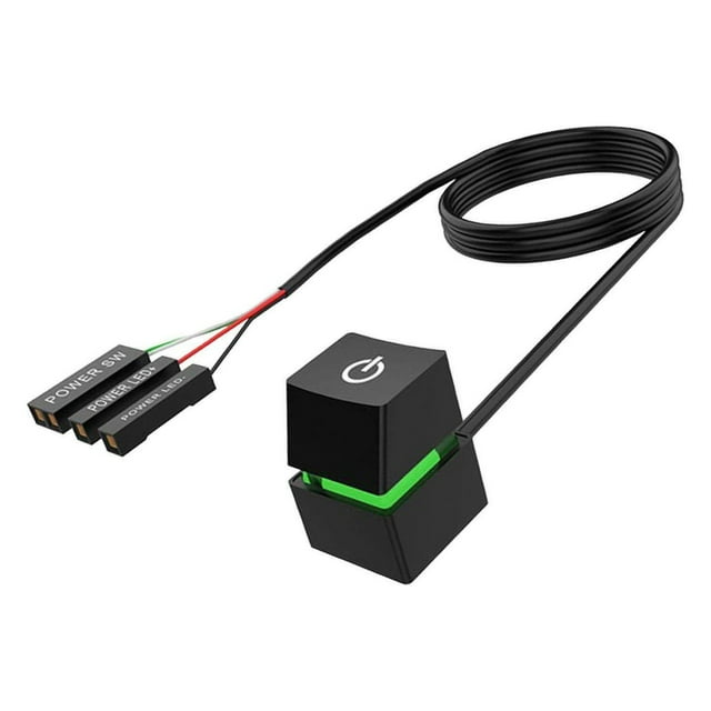 Commutateurs à Distance avec des Câbles PC Carte Mère Bouton d'Alimentation Interrupteur pour Ordinateur de Bureau C