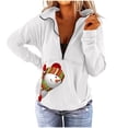 thumbnail image 1 of Navidad moda mujer casual manga larga impreso damas sudaderas tops Fridja fksj2846, 1 of 5