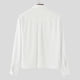 thumbnail image 5 of Ceisia Men's Relaxed Ribbed Cotton Shirt | Long-Sleeve Solid Turndown Collar Casual Top with Pocket Gift, 5 of 9