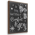 thumbnail image 3 of Comfort and Joy - Framed Gallery Wrapped Holiday Canvas - 25 x 37 - Rosewood Frame, 3 of 8