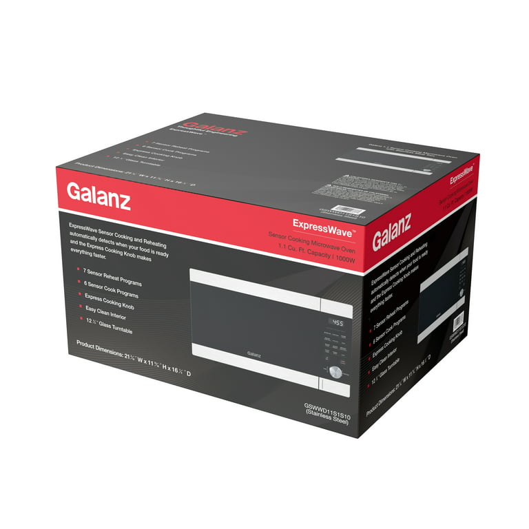 Galanz Countertop Microwave 11.19X21.06X16.94 1.1-Cu-Ft Retro