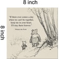 thumbnail image 2 of HFDF Classic Winnie the Pooh Quote Wall Art Decor Retro If There Ever Comes a Day Sayings Canvas Painting Pictures Print Sign Artwork Ready to Hang 18x12inch Framed, 2 of 5