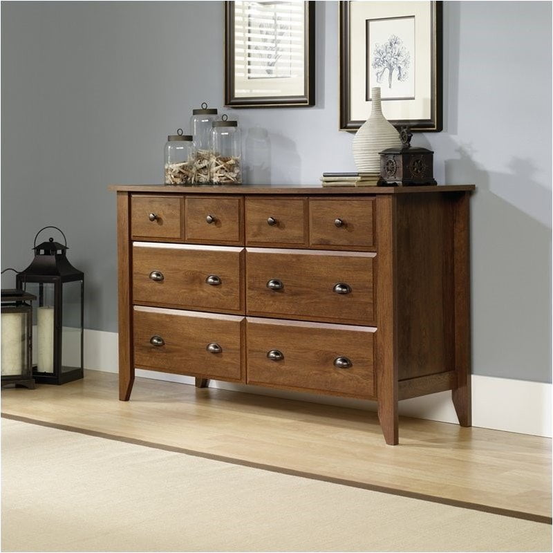 Pemberly Row Extra Deep 6 Drawer Double Bedroom Dresser in