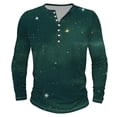 thumbnail image 4 of FAIWAD Plus Size Tops for Men Long Sleeve Button Pullover Casual Slim Comfy Basic Stretch Workout Shirts, 4 of 4