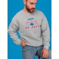 thumbnail image 2 of Happy Independence Day 4Th. Sweatshirt Men -Image by Shutterstock, Male Medium, 2 of 4