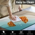 thumbnail image 4 of Abstract Summer Beach Anti-Fatigue Kitchen Rug Set of 2 Blue Brown Vintage Cushioned Kitchen Floor Standing Mat Waterproof Non-Slip Kitchen Mat and Rugs PVC Ergonomic Comfort Foam Rug, 4 of 6