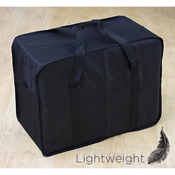 travel bag, Square Cargo Travel Duffle Bag Cap Luggage Tote, Aprove, size 29x24x15 inch (black, 70lb)