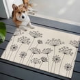 thumbnail image 4 of Farmhouse Dandelion Bathroom Rug Washable 2x3 Entryway Rug Non Slip Spring Modern Minimalist Country Flower Front Door Mat Low Pile Indoor Doormat Throw Floor Carpet for Kitchen Bedroom Entrance, 4 of 8