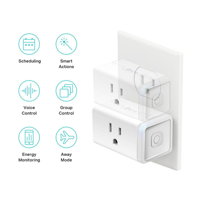TP-Link Kasa Smart Wi-Fi Plug Mini 2-pack, Works with Apple HomeKit,  Alexa, Google Assistant