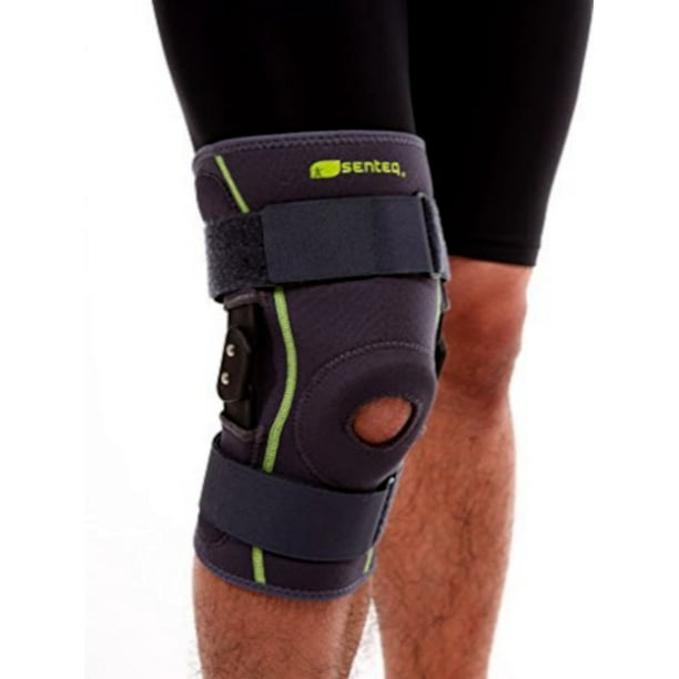 SENTEQ Hinged Knee Brace with Adjustable Straps and Added Metal Side