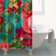 thumbnail image 2 of Waterproof Pioneer Shower Curtain 36x72 Inch Polyester Unique Colorful Floral Shower Curtain for Bathroom Hotel Home Decor with 7 Plastic Hooks, 2 of 2