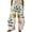 Beige, variant on EQWLJWE Wide Leg Pants For Women Clearance Pant! Women Casual Printing Pockets Elastic Mid-Waist Comfortable Wide-Legged Loose Pants