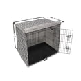 thumbnail image 6 of Abstract Dog Crate Cover, Continuous Semi Circles in Greyscale Tones Squama Style, Easy to Use Pet Kennel Cover Small Dogs Puppies Kittens, 7 Sizes, Pale Taupe Dark Grey, by Ambesonne, 6 of 6