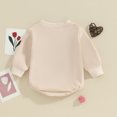 thumbnail image 3 of Bagilaanoe Newborn Baby Boy Girl Oversized Romper Sweatshirt Long Sleeve Bodysuits Letter Embroidery Pullover 3M 6M 12M 18M Infant Casual Tee Tops, 3 of 7